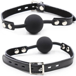 OHMAMA FETISH SILICONE BALL GAG WITH LEATHER BELT é um brinquedo sexual da gama Fetiche e Bondage relacionada com Mandíbulas.