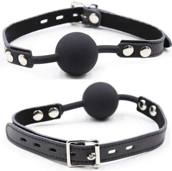 OHMAMA FETISH SILICONE BALL GAG WITH LEATHER BELT é um brinquedo sexual da gama Fetiche e Bondage relacionada com Mandíbulas.