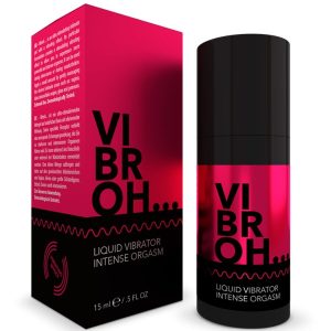 VIBROH LIQUID VIBRATOR INTENSE ORGASM 15 ML é um Óleo e Lubrificante para Orgasmo feminino e para os seios