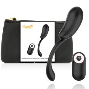 COQUETTE CHIC DESIRE VIBRATING EGG REMOTE CONTROL RECHARGEABLE BLACK/ GOLD é um brinquedo sexual da gama dos Vibradores, super potente e confortável.