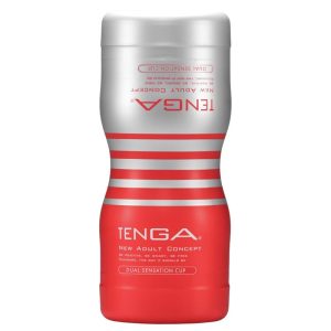 TENGA MASTURBADOR DUAL FEEL CUP é um brinquedo sexual adequado ao homem, super potente e confortável.