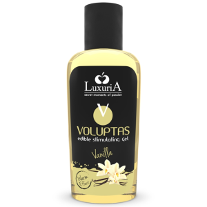 LUXURIA VOLUPTAS EDIBLE MASSAGE GEL WARMING EFFECT - VANILLA 100 ML é um Óleo, Lubrificante e Creme para massagem.