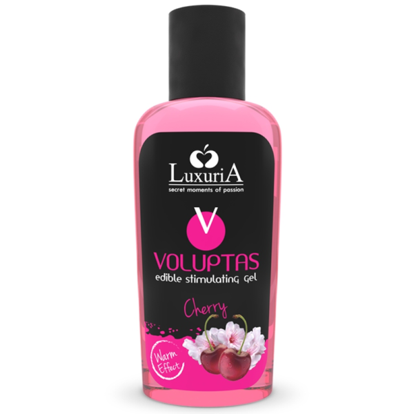 LUXURIA VOLUPTAS EDIBLE MASSAGE GEL WARMING EFFECT - CHERRY 100 ML é um Óleo, Lubrificante e Creme para massagem.