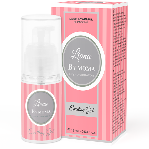 LIONA BY MOMA LIQUID VIBRATOR EXCITING GEL15 ML é um  Óleo e Lubrificante para Intensificador o Orgasmo Feminino.