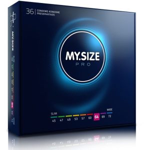 MY SIZE PRO CONDOMS 64 MM 36 UNITS são preservtivos para gays, para maior segurança e sensibilidade. Super saborosos.