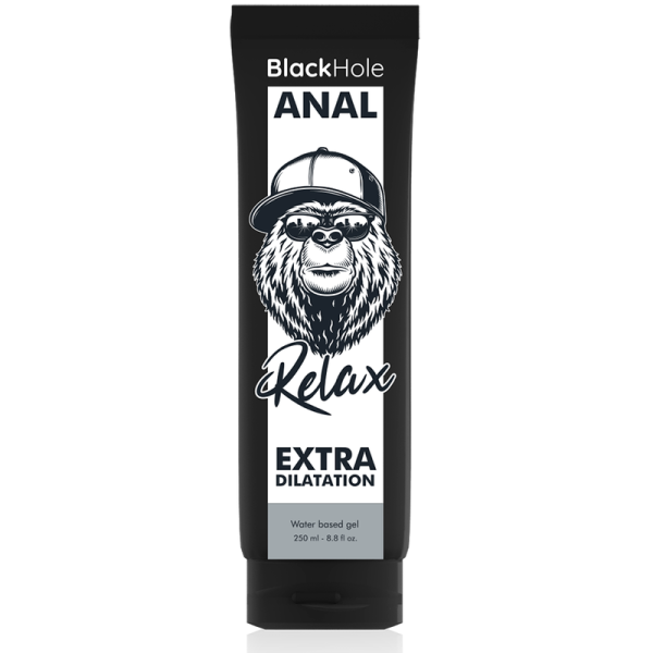 BLACK HOLE WATER BASE GEL ANAL DILATION 250 ML é um Óleo e Lubrificante extremamente agradável e completo para prazer anal.