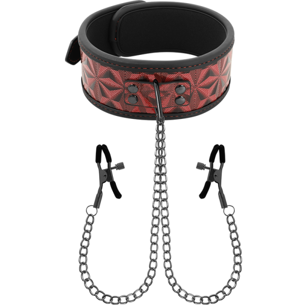 BEGME RED EDITION NECKLACE WITH CHAINS AND NIPPLES é um brinquedo sexual da gama Fetiche e Bondage relacionada com BDSM e Acessórios.