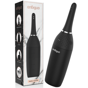 ANBIGUO RECHARGEABLE TRAVEL ANAL CLEANER 5 INTENSITIES é um acessório da gama dos chuveiros anais, super confortável para maior prazer.