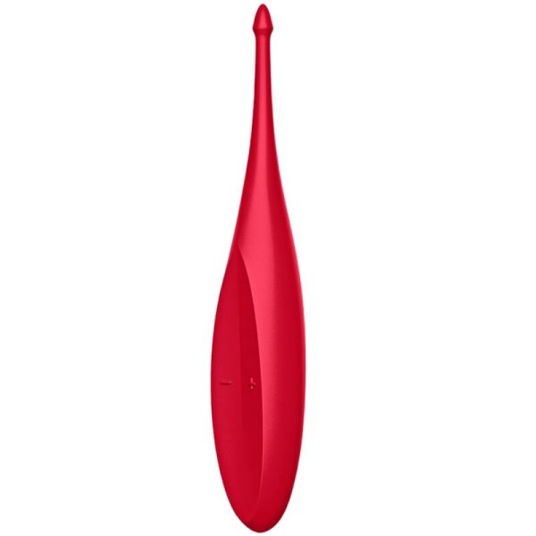 SATISFYER TWIRLING FUN TIP VIBRATOR - RED é um brinquedo sexual dos estimuladores de clitóris, super potentes, eficazes e seguros.