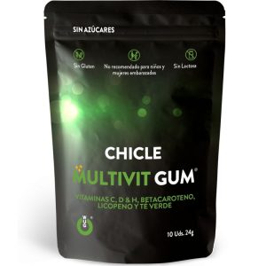 WUG GUM MULTIVIT VITAMIN C, H, D, BETA-CAROTENE, LYCOPENE AND GREEN TEA 10 UNITS é um artigo da gama de itens de mercearia, extremamente eficaz, seguro e fiável para o que procura