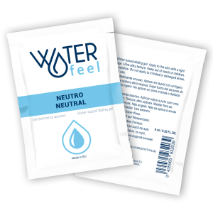 WATERFEEL WATER-BASED SLIDING GEL - NEUTRAL 6 ML é um Óleo e Lubrificante extremamente agradável e completo de dose única.