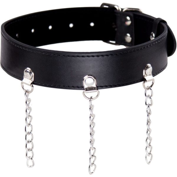 OHMAMA FETISH COLLAR WITH RINGS é um brinquedo sexual da gama Fetiche e Bondage relacionada com BDSM e Acessórios.