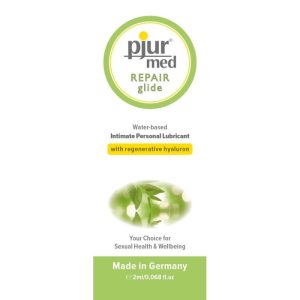 PJUR MED REPAIR GLIDE 1.5 ML é um Óleo e Lubrificante extremamente agradável e completo de dose única.