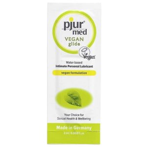 PJUR MED VEGAN GLIDE WATER BASED LUBRICANT 2 ML é um Óleo e Lubrificante extremamente agradável e completo de dose única.