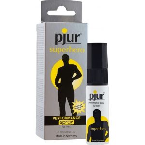 PJUR SUPERHERO PERFORMANCE SPRAY DELAY 20 ML é um afrodisíaco da gama dos revigorantes, super eficaz, seguro. Estimulante fabuloso.