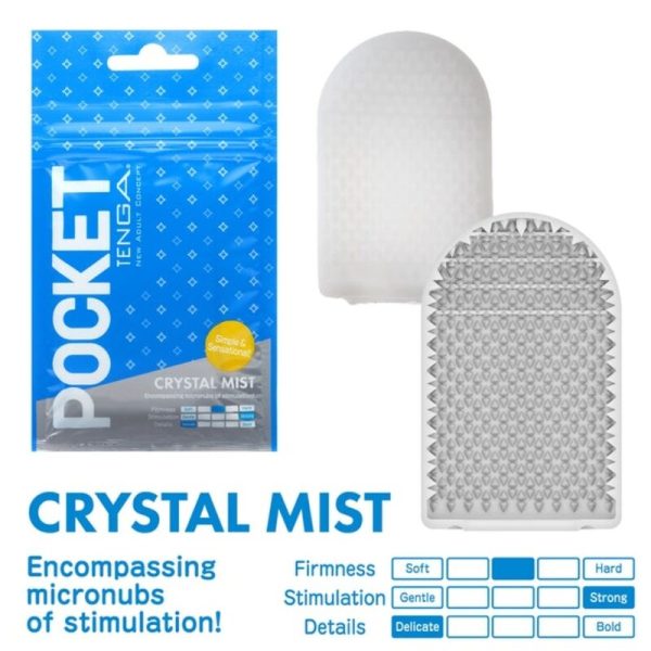 TENGA CRYSTAL MIST POCKET STROKER é um brinquedo sexual adequado ao homem, super potente e confortável.