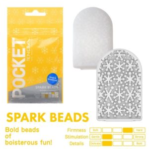 TENGA SPARK BEARDS POCKET STROKER é um brinquedo sexual adequado ao homem, super potente e confortável.