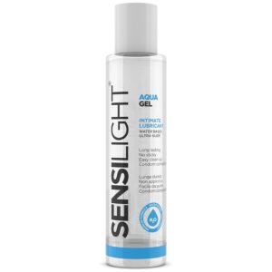 SENSILIGHT WATERBASED ULTRA GLIDE - AQUAGEL 150 ML é um Óleo e Lubrificante extremamente agradável á base de água.