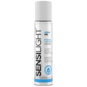 SENSILIGHT WATERBASED ULTRA GLIDE - AQUAGEL 60 ML é um Óleo e Lubrificante extremamente agradável á base de água.