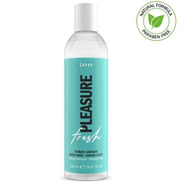 LOVEE FRESH PLEASURE INTIMATE LUBRICANT 150 ML é um Óleo e Lubrificante extremamente agradável á base de água.