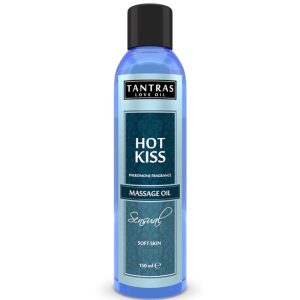 TANTRAS LOVE OIL HOT KISS 150 ML é um Óleo, Lubrificante e Creme com efeito afrodisíaco.