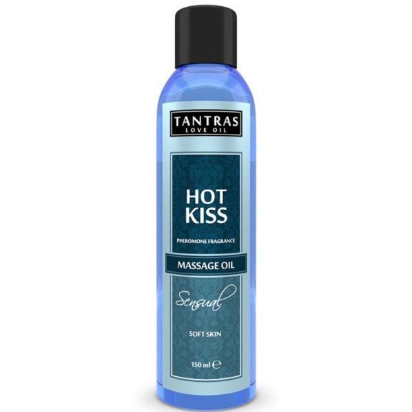 TANTRAS LOVE OIL HOT KISS 150 ML é um Óleo, Lubrificante e Creme com efeito afrodisíaco.