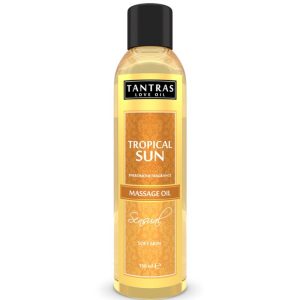 TANTRAS LOVE OIL TROPICAL SUN 150 ML é um Óleo, Lubrificante e Creme com efeito afrodisíaco.