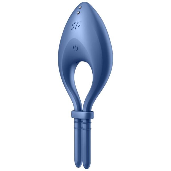 SATISFYER BULLSEYE RING VIBRATOR APP - BLUE é um brinquedo sexual adequado ao homem, super potente e confortável.