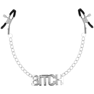 OHMAMA FETISH NIPPLE CLAMPS WITH CHAINS - BITCH é um brinquedo sexual da gama Fetiche e Bondage relacionada com BDSM e Acessórios.