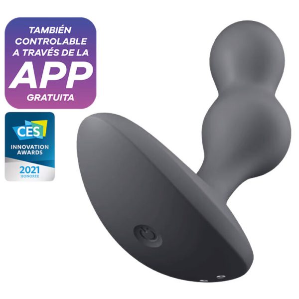 SATISFYER DEEP DIVER VIBRATING PLUG APP - GREY é um brinquedo sexual da gama dos Vibradores anais, super potente para maior prazer.