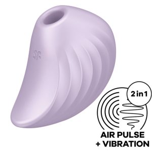 SATISFYER PEARL DIVER AIR PULSE STIMULATOR & VIBRATOR - VIOLET é um brinquedo sexual da gama dos estimuladores de ar, eficazes e seguros.