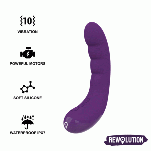 REWOLUTION REWOCURVY RECHARGEABLE FLEXIBLE VIBRATOR é um brinquedo sexual da gama dos Massageadores, confortável e potente.