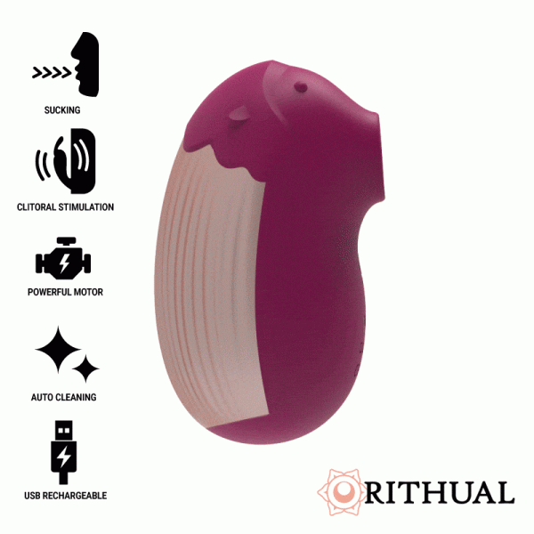 RITHUAL SHUSHU NEW GENERATION CLITORIAL CERISE é um brinquedo sexual da gama dos Mini vibradores, super potente e confortável.