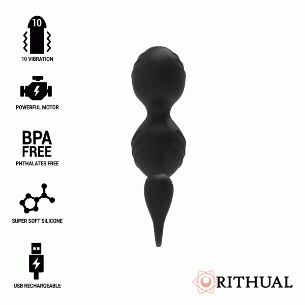 RITHUAL NISHA RECHARGEABLE KEGEL BALLS BLACK é um brinquedo sexual da gama das Bolas, para maior prazer e conforto.