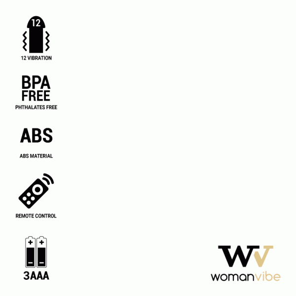 WOMANVIBE ALSAN EGG REMOTE CONTROL BLACK SILICONE BLACK é um brinquedo sexual da gama dos Vibradores, super potente e confortável.