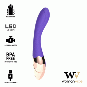 WOMANVIBE SUNNY SILICONE RECHARGEABLE VIBRATOR é um brinquedo sexual da gama dos Masturbadores para mulheres, confortável e potente.