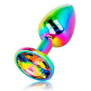 OHMAMA ANAL PLUG IRIDESCENT CIRCLE - MEDIUM é um brinquedo sexual da gama dos Plugs, super confortável para maior prazer.