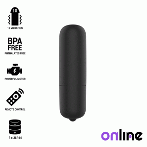 ONLINE MINI BULLET VIBE - BLACK é um brinquedo sexual da gama dos Mini vibradores, super potente e confortável.