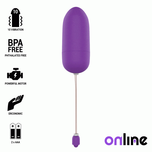 ONLINE WATERPROOF VIBRATING EGG - PURPLE é um brinquedo sexual da gama dos Vibradores, super potente e confortável.