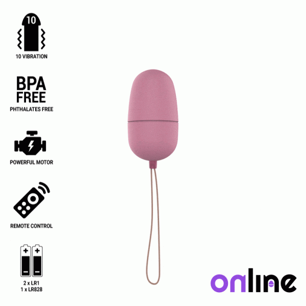 ONLINE REMOTE CONTROL VIBRATING EGG M - PINK é um brinquedo sexual da gama dos Vibradores, super potente e confortável.