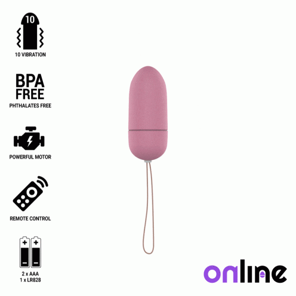 ONLINE REMOTE CONTROL VIBRATING EGG L - PINK é um brinquedo sexual da gama dos Vibradores, super potente e confortável.