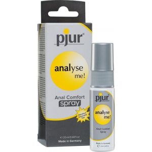 PJUR ANALYSE ME! ANAL COMFORT SPRAY é um Óleo e Lubrificante extremamente agradável com relaxante anal.