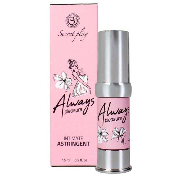 SECRETPLAY ALWAYS VIRGIN INTIMATE ASTRINGENT é um Óleo e Lubrificante para Orgasmo feminino simulando Vagina virgem