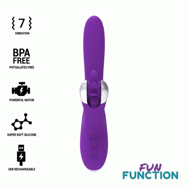 FUN FUNCTION BUNNY FUNNY VIBRATION 2.0 é um brinquedo sexual da gama dos Vibradores, super potente e confortável.