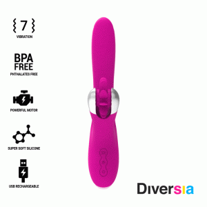 DIVERSIA BUNNY VIBRATING 24 CM é um brinquedo sexual dos estimuladores de clitóris, super potentes, eficazes e seguros.