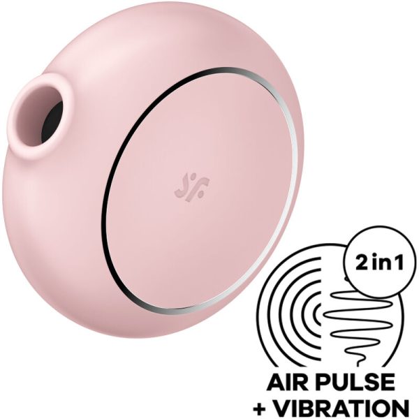 SATISFYER PRO TO GO 3 DOUBLE AIR PULSE STIMULATOR & VIBRATOR - PINK é um brinquedo sexual da gama dos estimuladores de ar, eficazes e seguros.