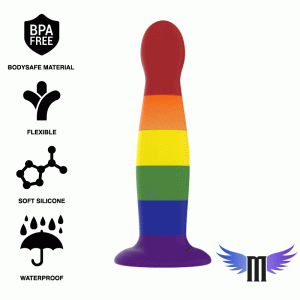 MYTHOLOGY GARRICK PRIDE DILDO M é um brinquedo sexual da gama dos Dildos Anais, super confortável para maior prazer e limpeza.