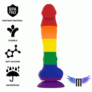 MYTHOLOGY COREY PRIDE DILDO L é um brinquedo sexual da gama dos Dildos Anais, super confortável para maior prazer e limpeza.