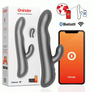 ONINDER VIBRATION & ROTATION BLACK - FREE APP é um brinquedo sexual da gama dos Vibradores com APP, super potente e confortável.