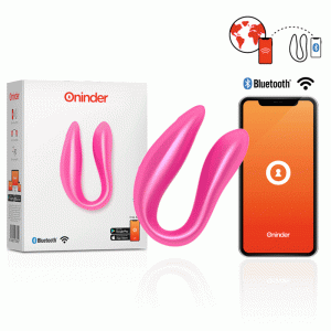 ONINDER G-SPOT & CLITORAL STIMULATOR PINK - FREE APP é um brinquedo sexual da gama dos Vibradores com APP, super potente e confortável.